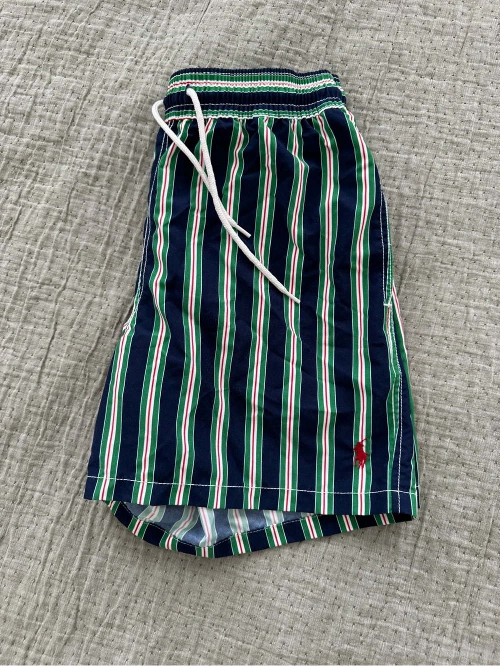 Polo Ralph Lauren Swimwear Vertical Stripe Swim Trunks w/ Liner